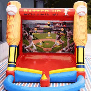 batter up baseball inflatable toss game commercial grade