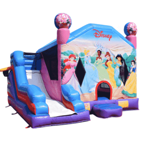 disney princess inflatable bounce house with slide commercial grade