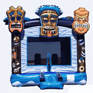 tiki totem inflatable bounce house commercial grade