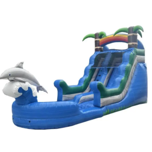 14ft Lite Dolphin Inflatable Water Slide