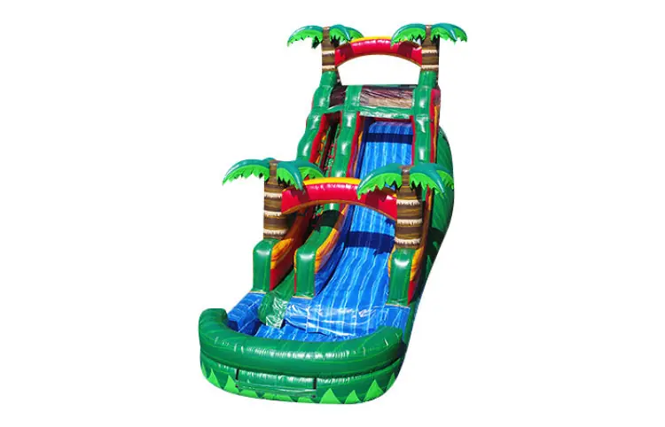 15ft tropical inflatable Water Slide
