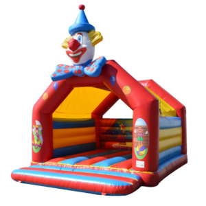 Inflatable clown theme bouncy castle