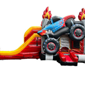 Monster Truck Bounce Slide Dry Combo