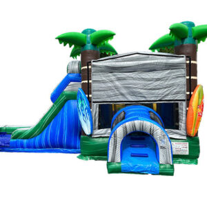 Inflatable Tiki Bounce Slide Dry Combo