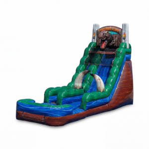 18ft Inflatable Jurassic Rush Water Slide for sale