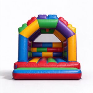Inflatable Building Bricks Bouncer, commercial Lego style inflatable bounce house for kids party rental