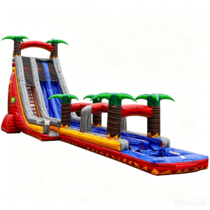 27ft Inflatable Blazing Tropic Water Slide